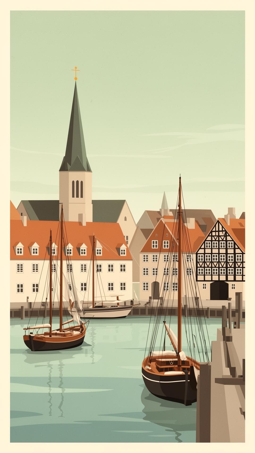 Eksempel: håndtegnet plakat fra Svendborg